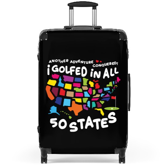 I Golfed in all 50 States USA Map Golf Bucket List Suitcases