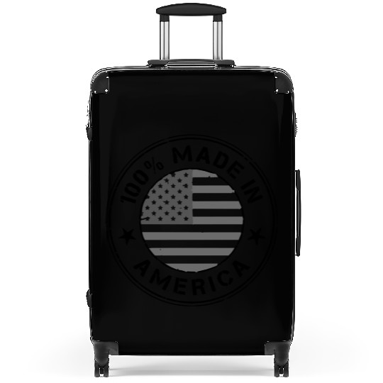 USA Made in America flag Suitcases