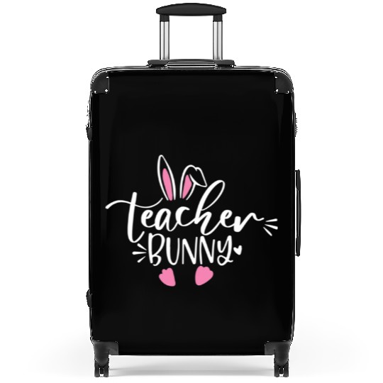 Teacher bunny easter Suitcases