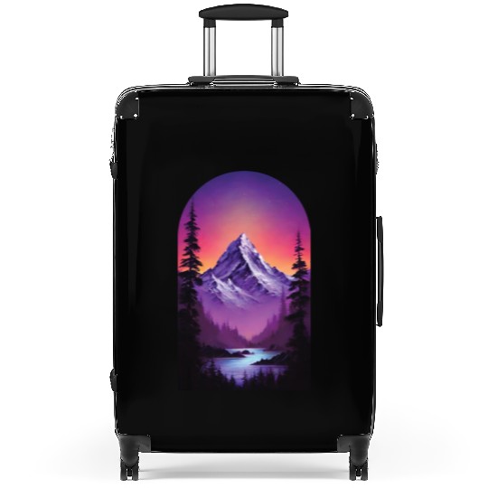 Violet Dawn The Mountains Majesty Suitcases