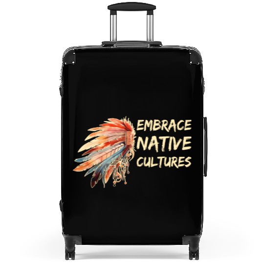 Embrace Native Cultures National Indigenous People Suitcases