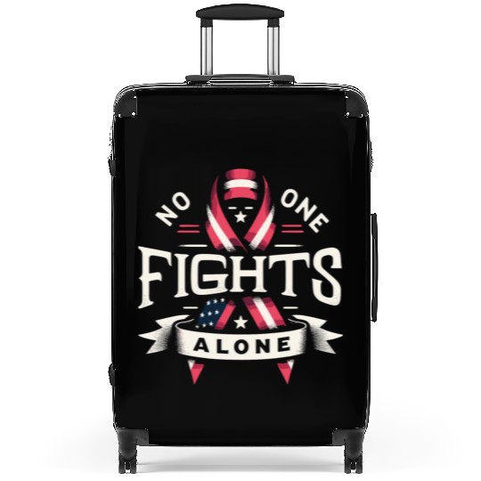 No One Fights Alone US Family Veteran Awareness Suitcases