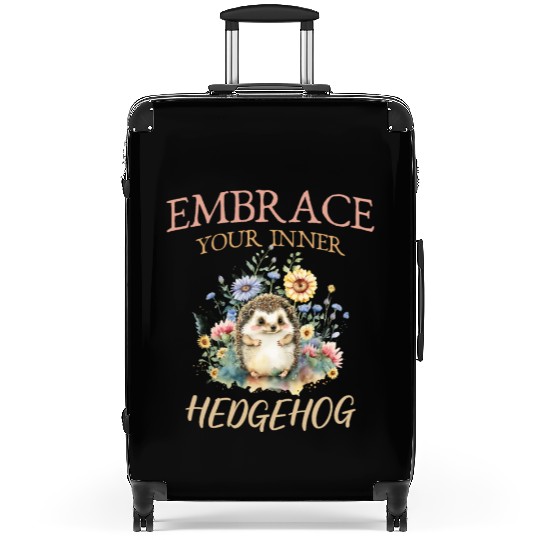 Embrace your inner hedgehog Cute Hedgehog Animal Suitcases