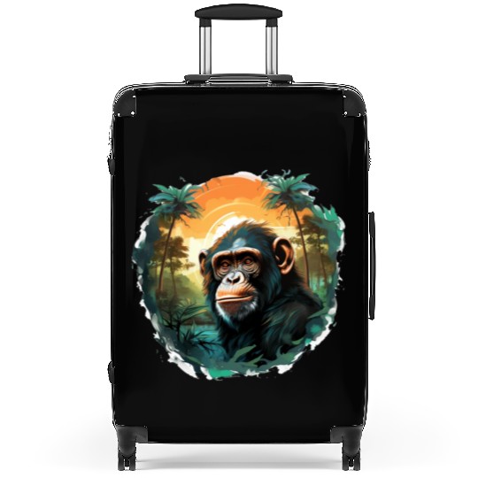 Happy monkey Suitcases