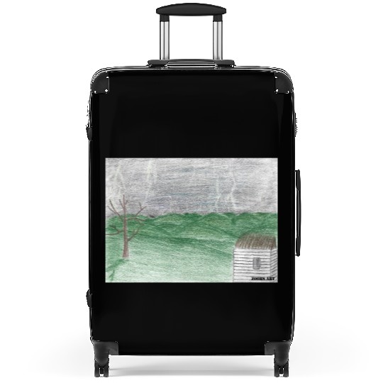 A Great Storm in the Hills and Fields Suitcases