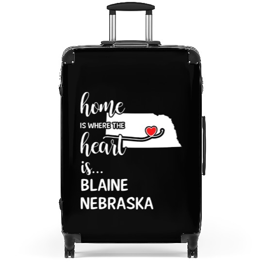 Blaine County Nebraska Is Where My Heart Is Gift Suitcases
