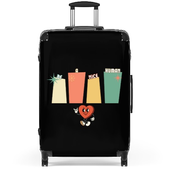 Be a nice human Suitcases
