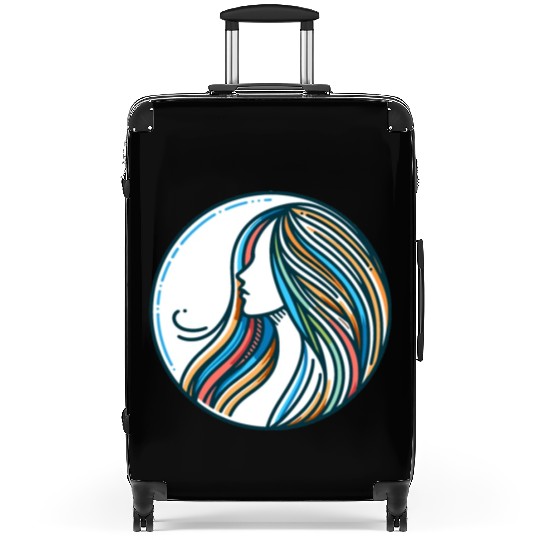 Woman, Spectrum of Serenity Suitcases