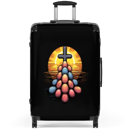 Christian Easter Day Cross Easter Egg Hunt Suitcases
