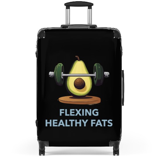 Flexing Healthy Fats Avocado Gym Suitcases