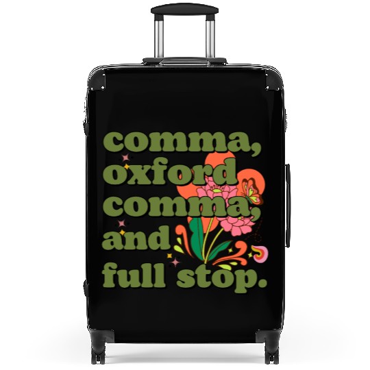 Oxford comma. For grammar students and teachers Suitcases