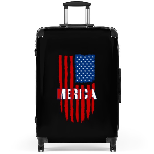 American Flag Merica Suitcases