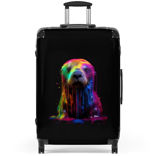 Rainbow Sea Otter Suitcases