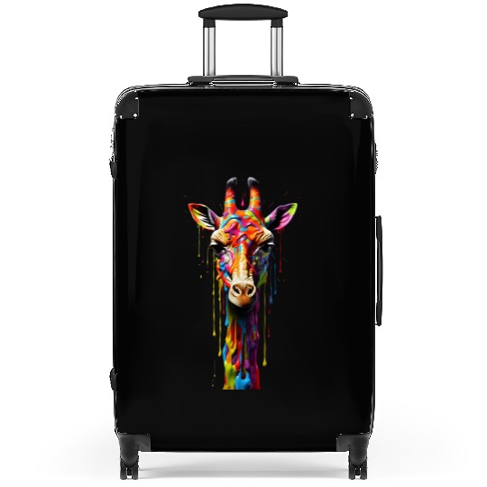 Rainbow Giraffe Suitcases