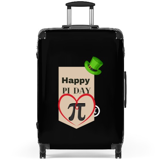 pi day lovers and friends Suitcases