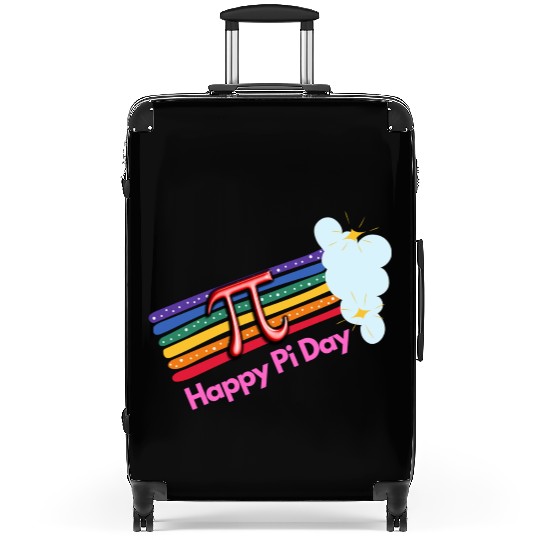 Happy Pi Day Mathematic Math Teacher Leopard Suitcases