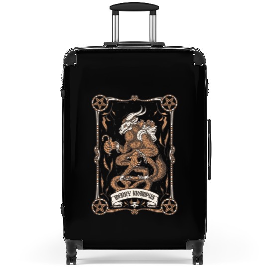Merry krampus Suitcases