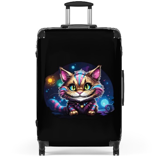 Fantasy Cheshire Cat Smile, Alice in Wonderland Suitcases