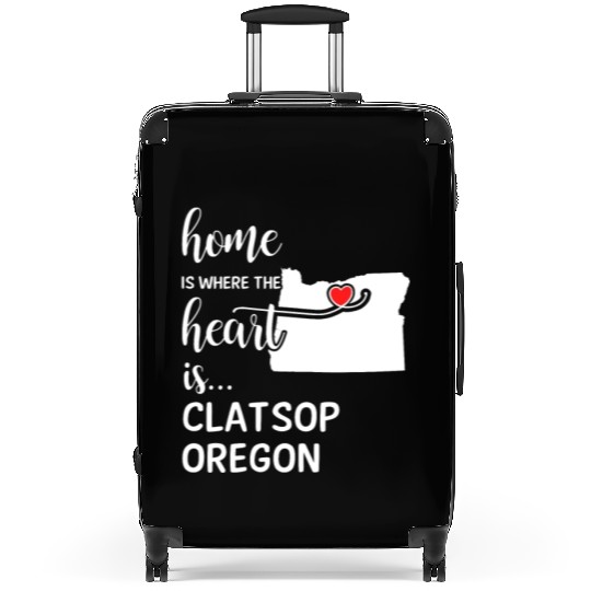 Clatsop County Oregon Is Where My Heart Is Gift Suitcases