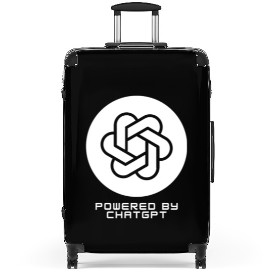 Powered by ChatGPT (White Design) Suitcases
