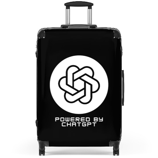 Powered by ChatGPT (White Design) Suitcases