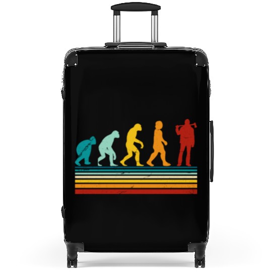 Retro Lumberjack Evolution - From Monkey to Human Suitcases