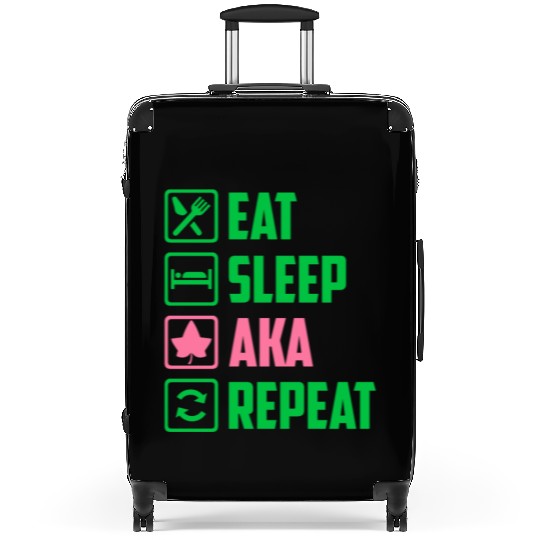 Eat Sleep AKA Repeat Alpha Kappa Alpha Womens Gift Suitcases