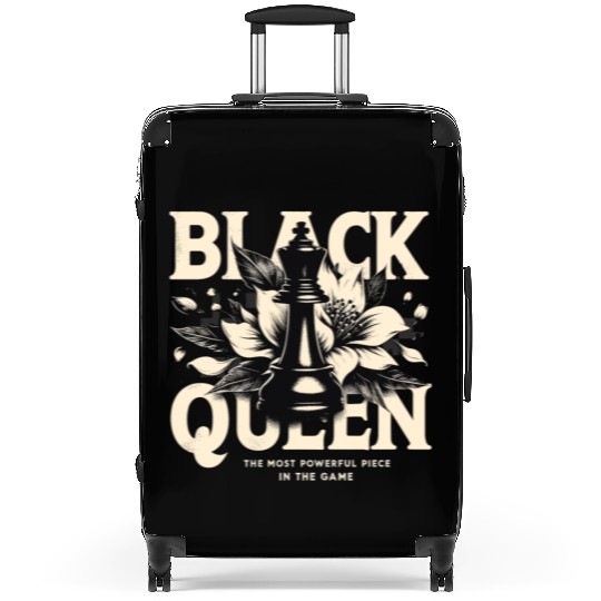 Black Queen The Most Powerful Chess African USA Suitcases