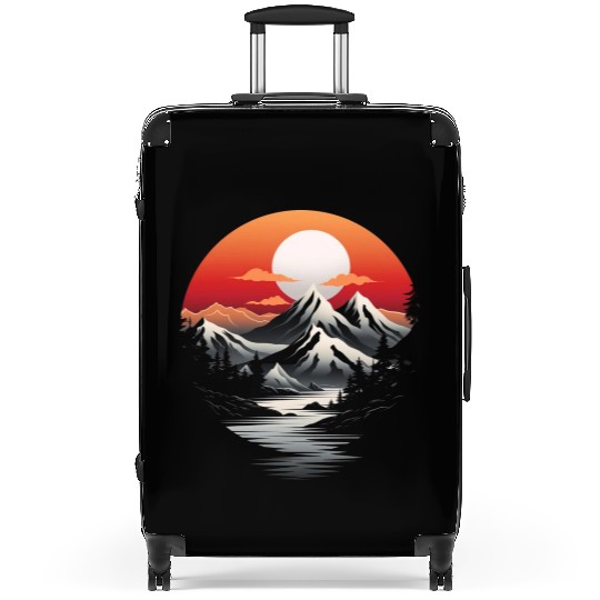 Mountain Glow Apparel: Sunrise Serenity Edition Suitcases