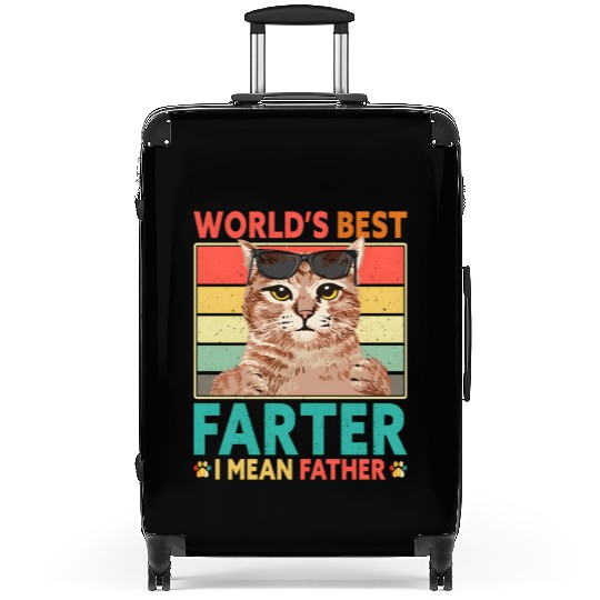 Worlds Best Fer I Mean Father Cat Dad Fathers Day Suitcases