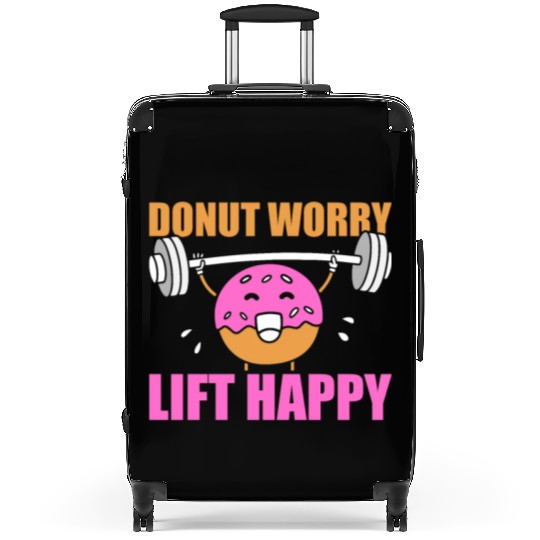 Fitness Donut Funny Donut Gym Suitcases