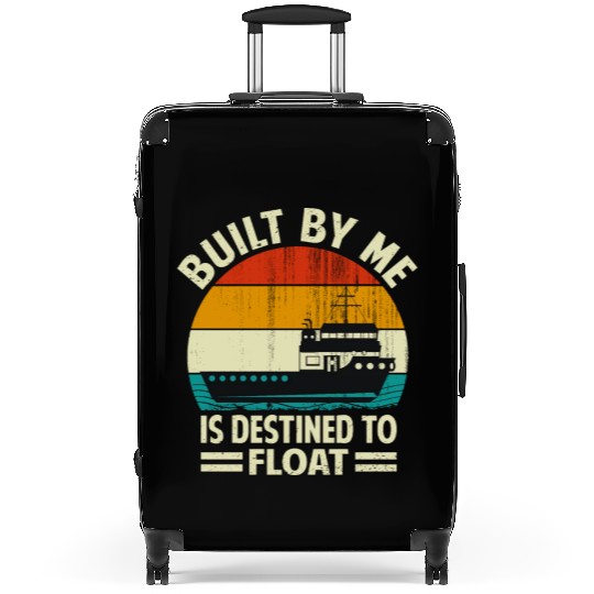 Boat Builder Top - Funny Boat Saying Suitcases