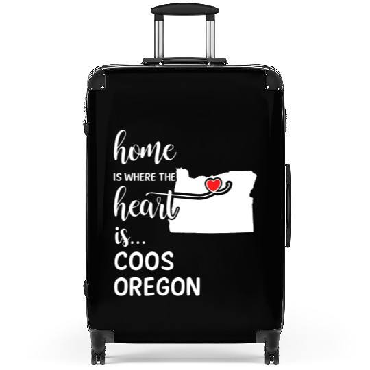 Coos County Oregon Is Where My Heart Is Gift Suitcases