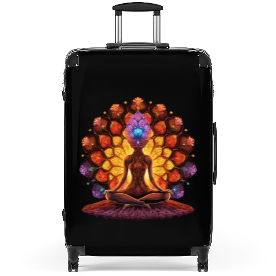 Meditation Chakra Infused Mushroom Suitcases