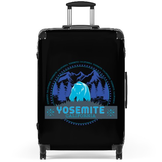 YOSEMITE CALIFORNIA Natural Landmark Stamp Suitcases
