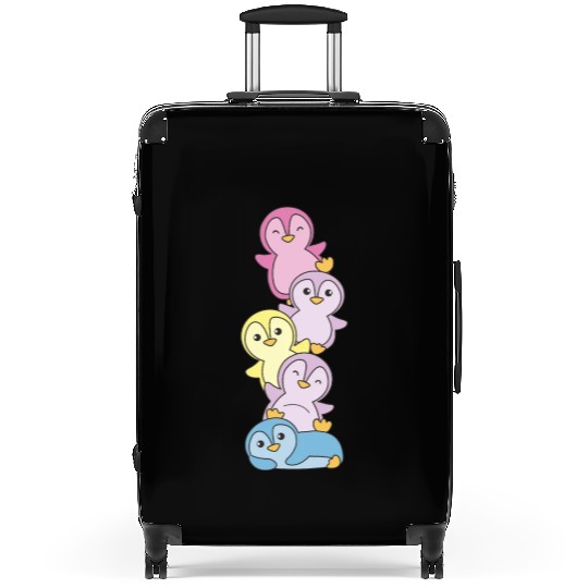Aporagender Flag Pride Lgbtq Cute Penguin Suitcases