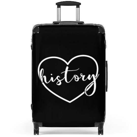 History Heart Back To School History Teacher Suitcases