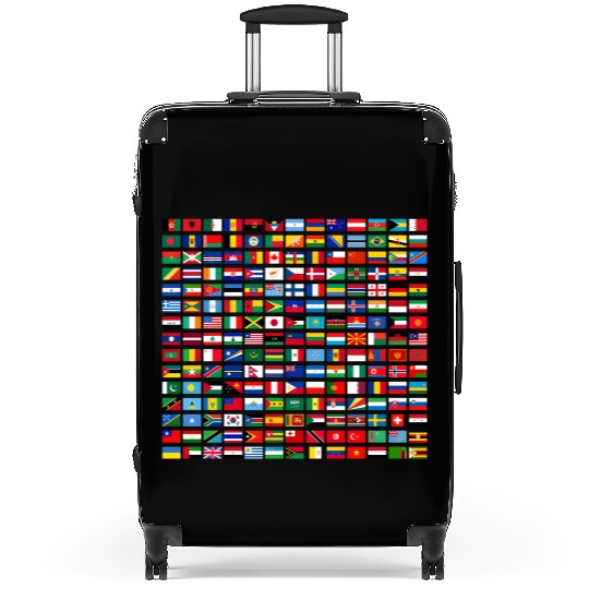 Flags Of The Countries Of The World Suitcases