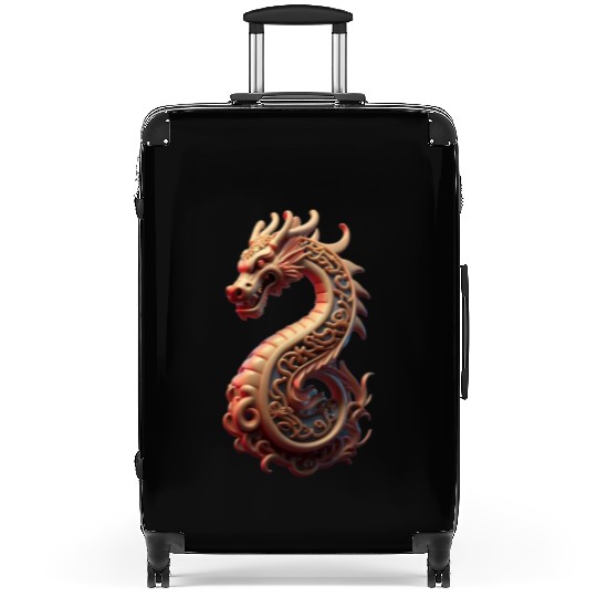 Wooden dragon Suitcases
