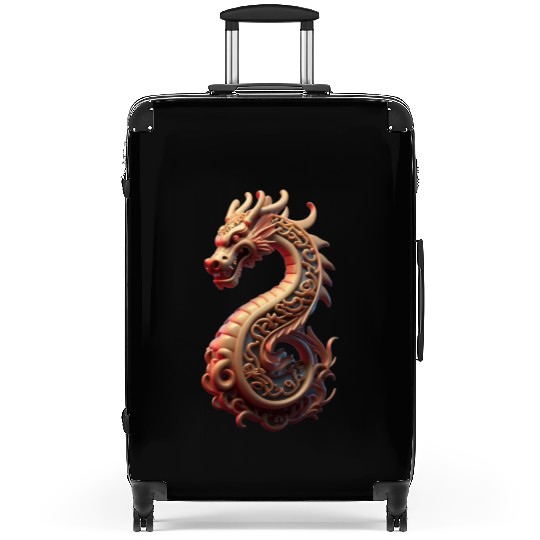Wooden dragon Suitcases