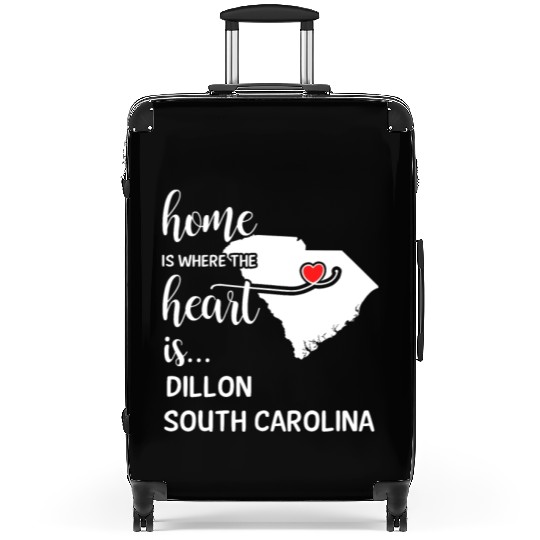 Dillon County South Carolina Is Where My Heart Is Suitcases