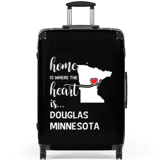 Douglas County Minnesota Is Where My Heart Is Gift Suitcases