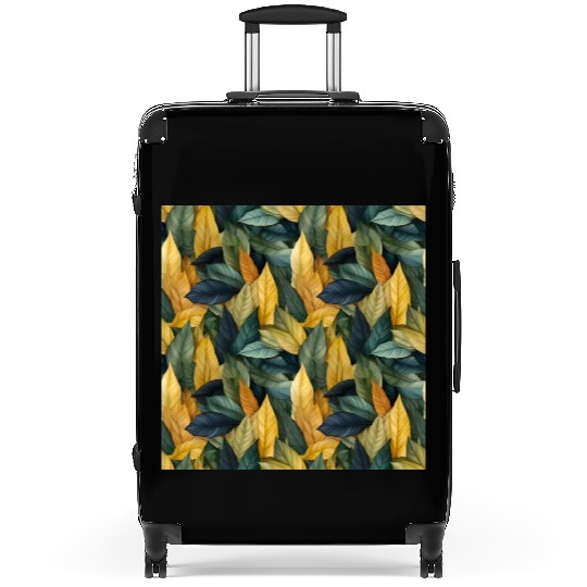Autumn Leaves Pattern Suitcases