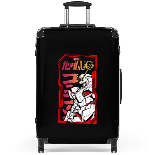 Gundam unicorn Suitcases