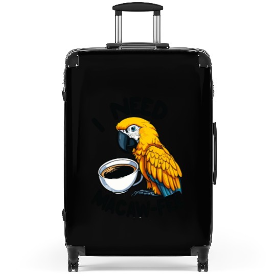 Gold Macaw Macaw-Fee Coffee Lover Suitcases