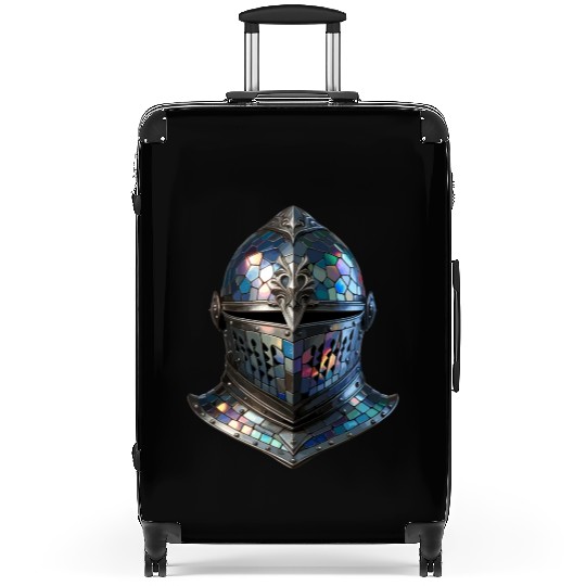 Enchanted Knight's Helmet - Stained Glass Armor Suitcases