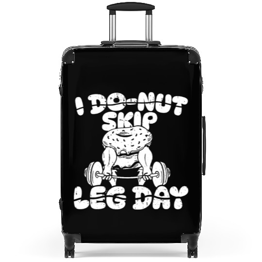 Fitness Donut Funny Donut Gym Suitcases