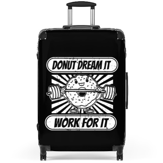 Fitness Donut Funny Donut Gym Suitcases