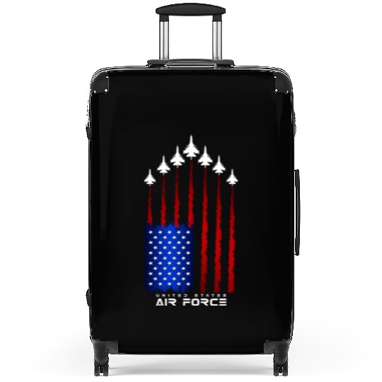 Air Force US Veterans 4th of July Suitcases American