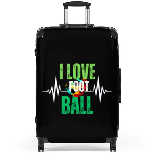 I love football Suitcases